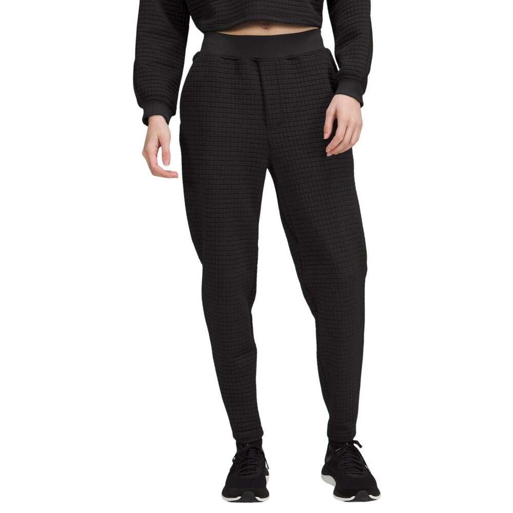 Lululemon Lab NWT Textured Grid High-Rise Jogger 28" Black Size 4 Zipper Pocket